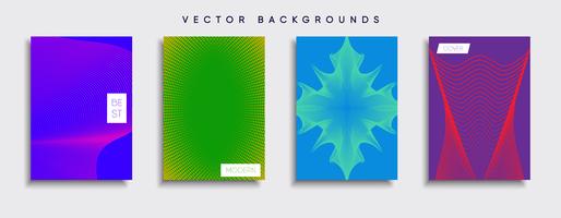 Minimale Vector-Cover-Designs. Zukünftige Plakatschablone vektor