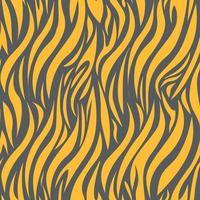 Vektor-Illustration von gelben und grauen Streifen, die ein nahtloses Muster von Zebrafell bilden vektor