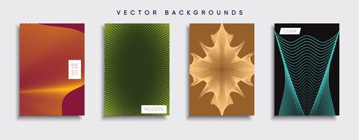 Minimale Vector-Cover-Designs. Zukünftige Plakatschablone vektor