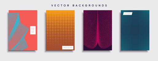 Minimale Vector-Cover-Designs. Zukünftige Plakatschablone vektor