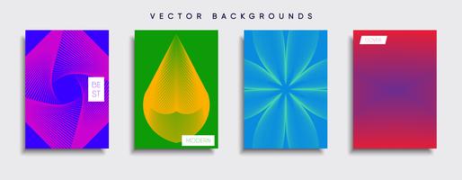 Minimale Vector-Cover-Designs. Zukünftige Plakatschablone. vektor