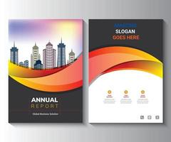Jahresbericht-Design-Layout Mehrzweckverwendung für jedes Projekt, Jahresbericht, Broschüre, Flyer, Poster, Broschüre usw. vektor