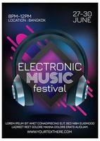 Musikfestival-Partyplakat für Party vektor