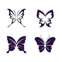 Vektor Schmetterling konzeptionelle einfache Symbol Logo Vektor Tier Insekt