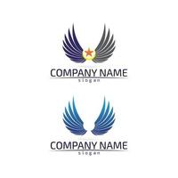 Falcon Wings Logo Vorlage Vektor Icon Logo Design App