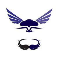 Falcon Wings Logo Vorlage Vektor Icon Logo Design App