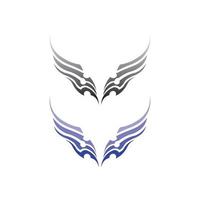 Falcon Wings Logo Vorlage Vektor Icon Logo Design App