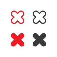 x-Logo und Buchstabe x-Vektor, Logo-Vorlage, Set Illustration Design Vektorgrafik Alphabet Symbol Initiale, Marke symbol vektor