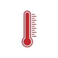 Thermometer Symbol. medizinisch Thermom. Vektor Illustration im isoliert eben Stil.