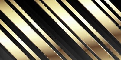 abstrakt guld och svart banner design vektor