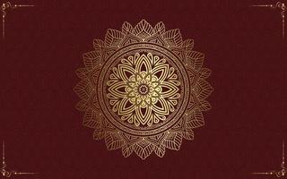 Luxus-Mandala-Hintergrund mit goldener Arabeske vektor