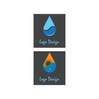 vatten droppe logotyp mall vektor illustration design