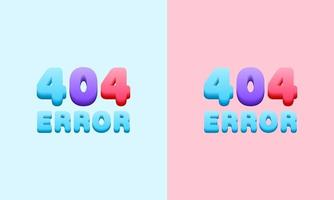 moderne bunte 404-Seite nicht gefunden Fehlerhintergrundillustration, 404-Fehlerhintergrund kann für Webbanner, Infografiken verwendet werden, vektor