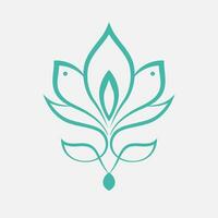 abstrakt Lotus Blume Symbol Vektor - - Symbol von Reinheit und Gelassenheit im künstlerisch Einfachheit