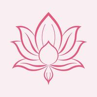 abstrakt Lotus Blume Symbol Vektor - - Symbol von Reinheit und Gelassenheit im künstlerisch Einfachheit