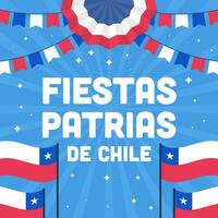 Feste patrias de Chile Illustration Vektor Design