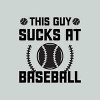 Baseball Typografie t Hemd Vektor Grafik