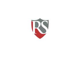 rs Brief Logo Design mit kreativ modern Vektor Symbol Vorlage