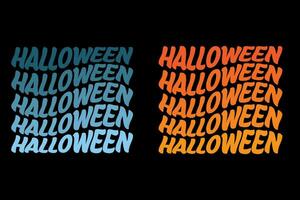 Halloween-Typografie-T-Shirt-Design vektor