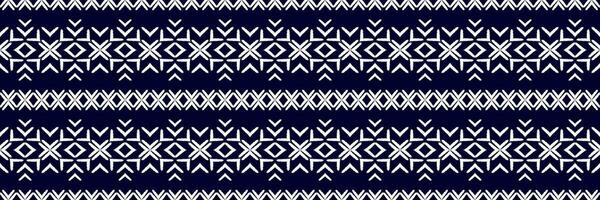 sömlös mönster, traditionell etnisk mönster på blå bakgrund, aztec abstrakt vektor mönster