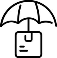 Regenschirm Schutz Symbol Symbol Vektor Bild. Illustration von das Sicherheit schützen Regenschirm Sicherheit Design Bild