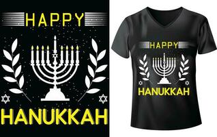 hanukkah dag t-shirt design vektor