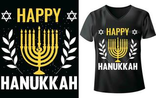 hanukkah dag t-shirt design vektor