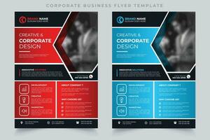 Broschürendesign, Cover modernes Layout, Jahresbericht, Poster, Flyer in a4 mit bunten Dreiecken, geometrische Formen für Technik, Wissenschaft, Markt mit hellem Hintergrund vektor