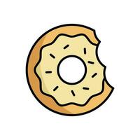 Krapfen Symbol Vektor Design Vorlage einfach und sauber