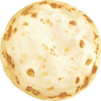 einfach Tortilla wickeln isoliert Hand gezeichnet Gemälde Illustration vektor