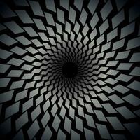 dunkel Hintergrund schwarz Loch Wirbel radial gestalten vektor
