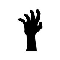 zombie hand ikon vektor. hand illustration tecken. halloween symbol. vektor