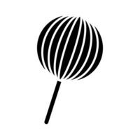 klubba ikon vektor. godis illustration tecken. sötsaker symbol eller logotyp. vektor
