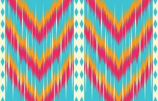 ethnisch abstrakt Ikat Kunst. aztekisch Ornament drucken. geometrisch ethnisch Muster nahtlos Farbe orientalisch. Design zum Hintergrund ,Vorhang, Teppich, Hintergrund, Kleidung, Verpackung, Batik, Vektor Illustration.