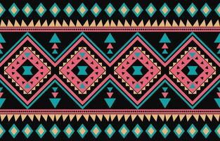 ethnisch abstrakt Ikat Kunst. aztekisch Ornament drucken. geometrisch ethnisch Muster nahtlos Farbe orientalisch. Design zum Hintergrund ,Vorhang, Teppich, Hintergrund, Kleidung, Verpackung, Batik, Vektor Illustration.