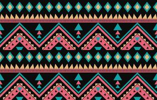 ethnisch abstrakt Ikat Kunst. aztekisch Ornament drucken. geometrisch ethnisch Muster nahtlos Farbe orientalisch. Design zum Hintergrund ,Vorhang, Teppich, Hintergrund, Kleidung, Verpackung, Batik, Vektor Illustration.