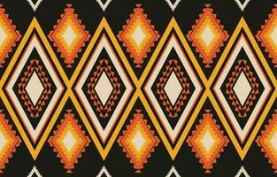 etnisk abstrakt ikat konst. aztec prydnad skriva ut. geometrisk etnisk mönster sömlös Färg orientalisk. design för bakgrund ,ridå, matta, tapet, Kläder, omslag, batik, vektor illustration.