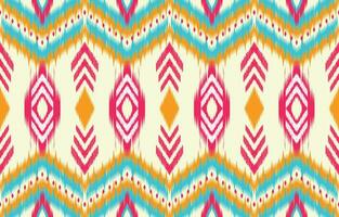 ethnisch abstrakt Ikat Kunst. aztekisch Ornament drucken. geometrisch ethnisch Muster nahtlos Farbe orientalisch. Design zum Hintergrund ,Vorhang, Teppich, Hintergrund, Kleidung, Verpackung, Batik, Vektor Illustration.