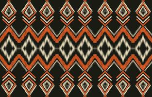 ethnisch abstrakt Ikat Kunst. aztekisch Ornament drucken. geometrisch ethnisch Muster nahtlos Farbe orientalisch. Design zum Hintergrund ,Vorhang, Teppich, Hintergrund, Kleidung, Verpackung, Batik, Vektor Illustration.