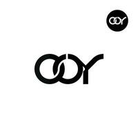 Brief ooh Monogramm Logo Design vektor