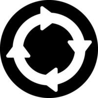 Glyphensymbol recyceln vektor