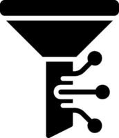 Trichter-Glyphe-Symbol vektor