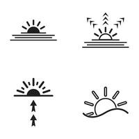Sonnenaufgang Symbol Vektor