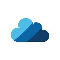 Cloud-Logo-Vorlagen-Design-Vektor vektor