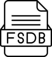 fsdb Datei Format Linie Symbol vektor