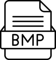 bmp Datei Format Linie Symbol vektor