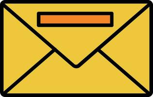 E-Mail gefülltes Symbol vektor
