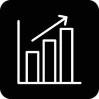 statistisk glyf ikon vektor