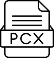 pcx Datei Format Linie Symbol vektor