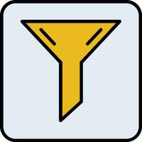 Filter gefüllt Symbol vektor